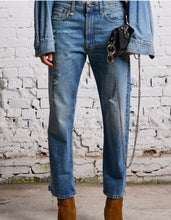 Load image into Gallery viewer, R13 BOYFRIEND JEAN - BAIN WITH RIPS, SIZE 25 (FITS 26/27)
