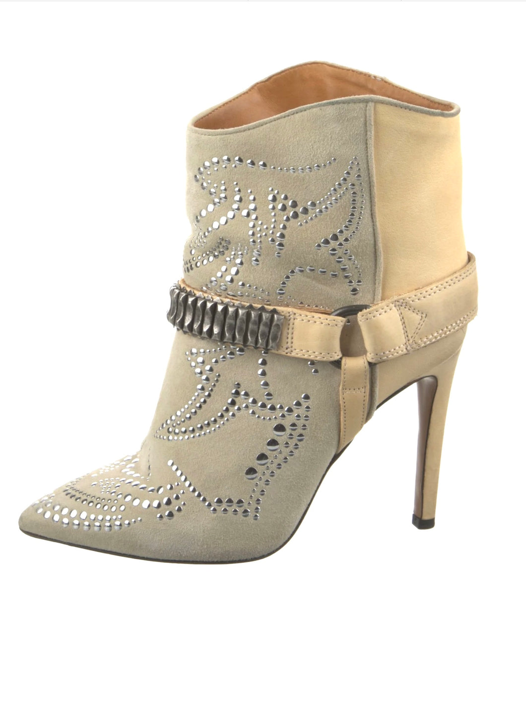 ISABEL MARANT MILWAUKEE Suede studded Boots, Size: FR 37