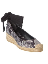 Load image into Gallery viewer, TORY BURCH Heather 40mm Satin Wedge Espadrille, SIZE 9 new inbox ￼
