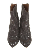Load image into Gallery viewer, ISABEL MARANT
Suede Studded Accents Western Boots 37
