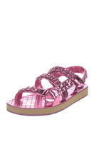 Load image into Gallery viewer, CHANEL 2022 Interlocking CC Logo Sandals, SIZE 37
