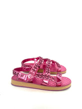 Load image into Gallery viewer, CHANEL 2022 Interlocking CC Logo Sandals, SIZE 37
