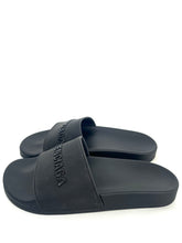 Load image into Gallery viewer, BALENCIAGA Rubber Logo Pool Slide Sandals, size 39
